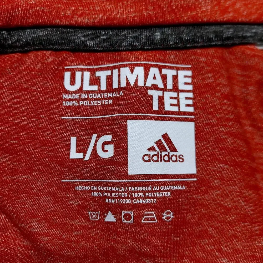 Adidas Chicago Bulls Ultimate Tee Mens Large Red‎ Quarter Zip Pullover Climalite